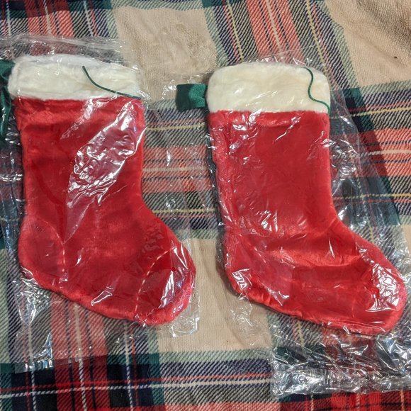 Christmas plush stockings small 14" medium 17" large 20" - Picture 2 of 6